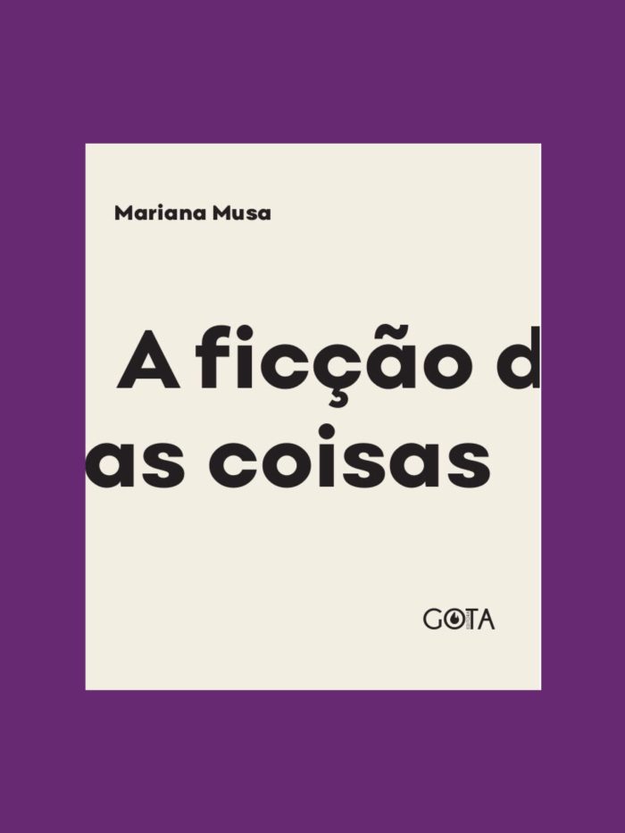 Capa do livro A ficção das coisas